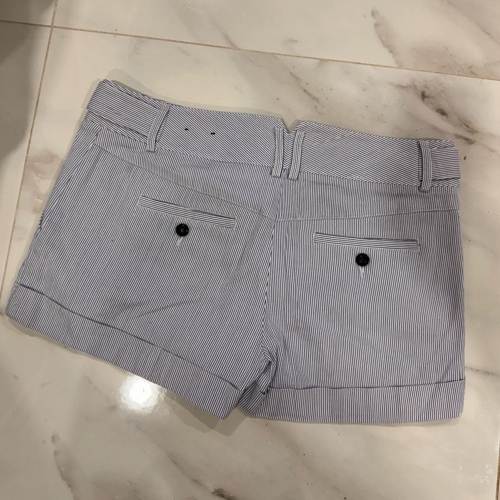 Express women’s shorts , size 8, blue and white stripes - Picture 2 of 7